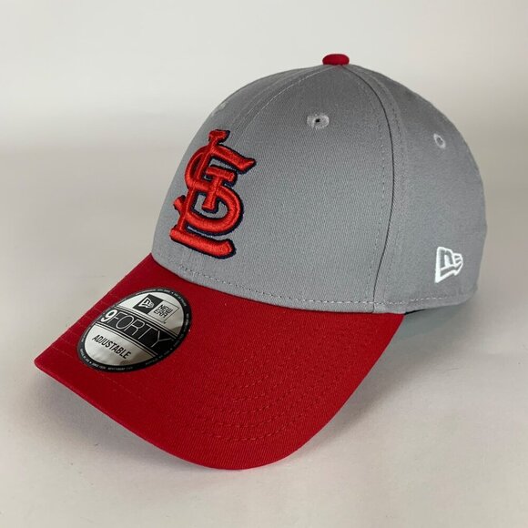 St Louis Cardinals MLB Gray Red New Era 9Forty Snapback Hat New - Picture 1 of 6